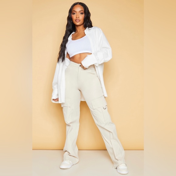 PrettyLittleThing | Pants u0026 Jumpsuits | Plt Shape Cargo Pants | Poshmark